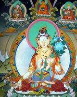 tara painting, white tara buddha, tara thangka,
tibetan thangka art