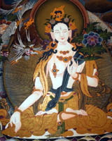 white tara thangka painting, white tara art, nepalartshop,
female buddha