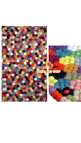 felt balls, felt craft, diy rugs, felt balls garland, wool felt fabric