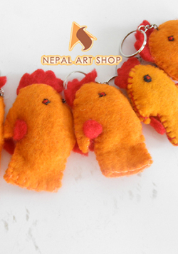 Chicken Head Felt Crafts for Toddlers – Sensory Kit – Wholesale Felt Kids Craft Code EFCF018 from Nepal