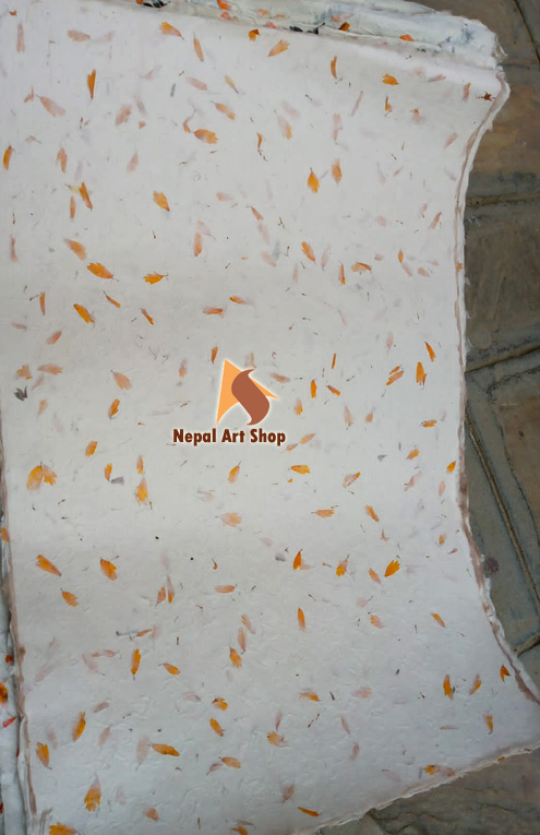 Lokta Wrapping Paper – Flower Petal – Wholesale Lokta Paper Product Code LWP011