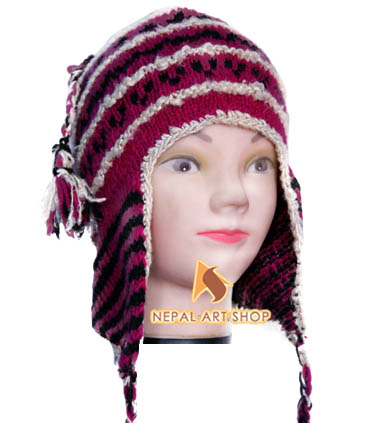 Pom Pom Beanie – Wholesale Nepal Woolen Hat Code WHAT012