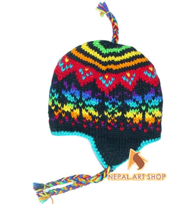 Snow Cap with Pom Pom – Wholesale Nepal Woolen Hat Code WHAT024