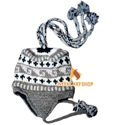Snow Cap with Fleece Band – Wholesale Nepal Woolen Hat Code WHAT027